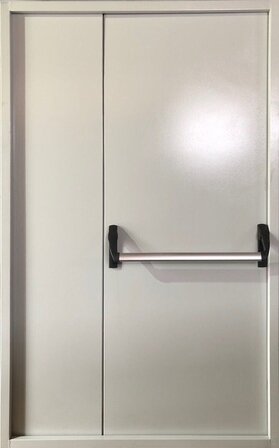 Полуторная глухая дверь Антипаника «Push-bar» EI 60 RAL 9002 (04)