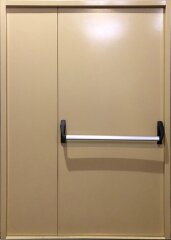 Полуторная глухая дверь Антипаника «Push-bar» EI 60 RAL 1015 (05)
