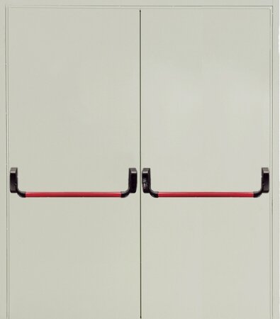 Двупольная глухая дверь Антипаника «Push-bar» EI 60 RAL 9018 (06)